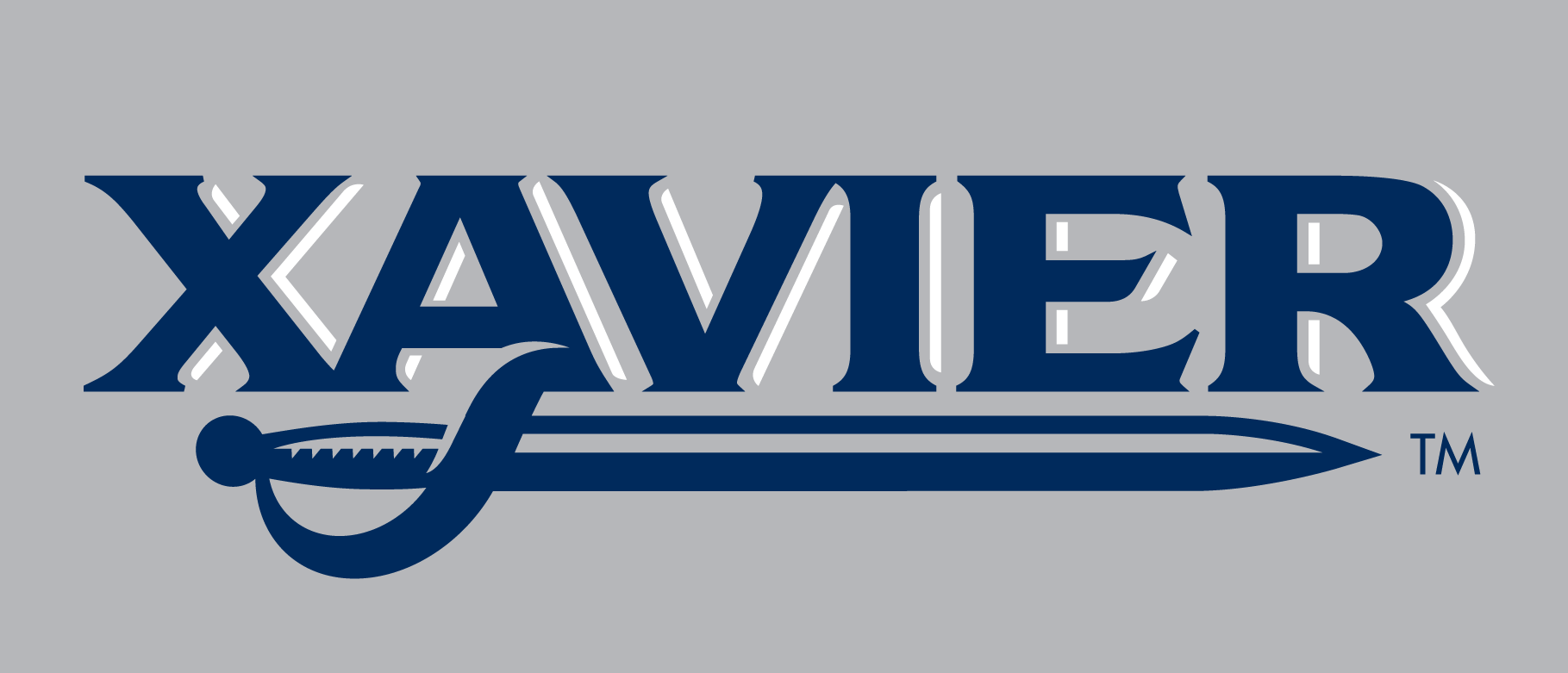 Xavier Musketeers 2008-Pres Wordmark Logo iron on paper